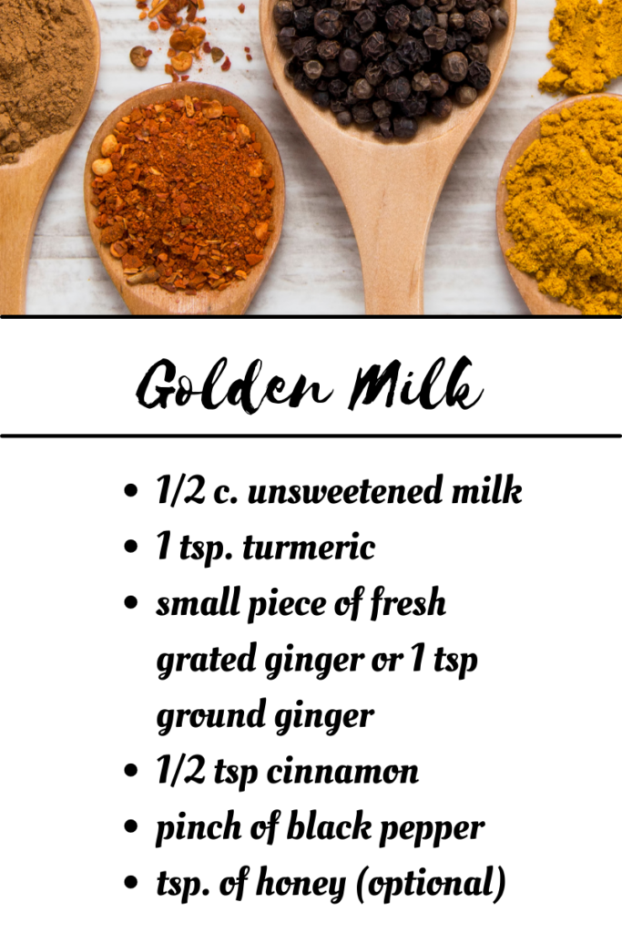 golden milk recipe (turmeric)