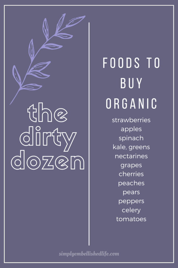 Which organic foods to buy
