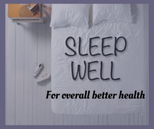 sleep well to save your health and sanity